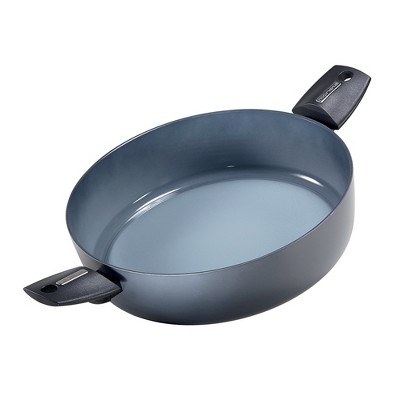 Moneta Azul Gres 11.5 Inch Grey Cast Aluminum Sauté Casserole Pan