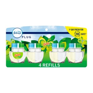 Febreze Plug Quadruple Air Freshener Refill - Gain Original - 3.48 fl oz/4pk - 1 of 4
