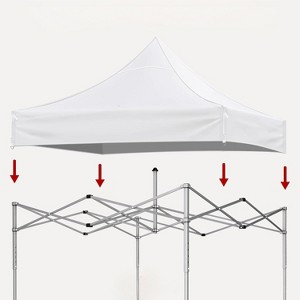 Gulches 10x10 Ft Replacement Canopy Top for Pop-Up Tent with 4-Pack Canopy Weight Bags (Cover and 4 Sandbags Only, Frame Not Included) - Gray - 1 of 4