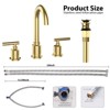 COZONY 8" Widespread Bathroom Faucet, with Double Handles and Stainless Steel, Pop-Up Drain - 4 of 4