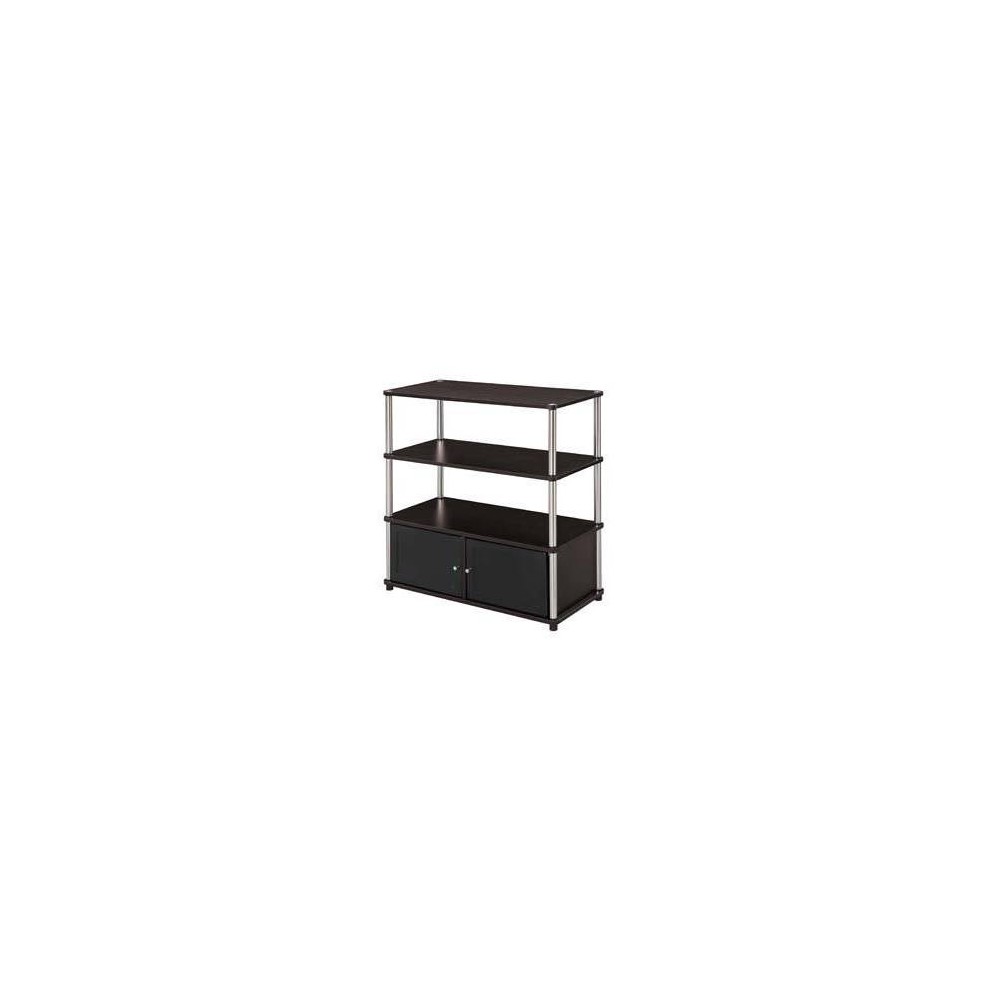 Photos - Mount/Stand Highboy TV Stand for TVs up to 40" Doors Espresso/Black- Breighton Home