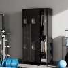 Garvee Steel Storage Locker Cabinet, 72" Heavy-Duty Metal Locker for School, Gym & Office, Black - 3 of 4