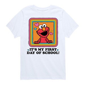 Boys' - Sesame Street - First Day Of School Short Sleeve Graphic T-Shirt - 1 of 4