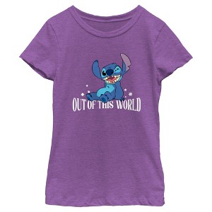 Girl's Lilo & Stitch Out of This World T-Shirt - 1 of 4