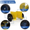 Dolonm Material Handling Cart All Terrain, Size Adjustable, Steel  Yellow/Blue/Black - 2 of 4