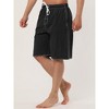 Lars Amadeus Men's Summer Drawstring Waist Surfing Beach Swimming Trunks 2 Pcs - image 2 of 4