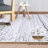 Area Rug Modern Geometric Non-Slip Rug Soft Low Pile Contemporary Carpet for Living Room Bedroom Dining Room - 3 of 4