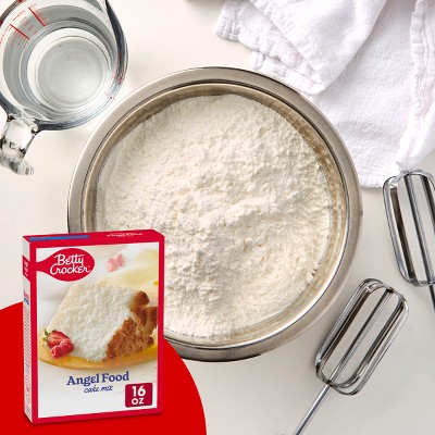 Betty Crocker Angel Food Cake Mix, 16 oz, White and Brown