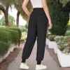 Anna-Kaci Active Women's Summer Comfy Lightweight Drawstring Elastic High Waist Joggers Pants with Pockets - 4 of 4