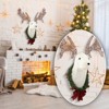 39" Pre-Lit 3D Reindeer Head Wall Decor, Lighted Rudolph Hanging Wreath for Front Door, Window, Indoor/Outdoor Christmas Display” - 2 of 4