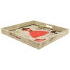 Northlight Set of 3 Vintage-Style Fashion and Dresses Square Wooden Serving Trays - White/Brown - 4 of 4