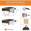 12 inch Portable Outdoor Pizza Oven Grill, Barbecue Oven with Gas Powered Propane, Portable Maker Accessories for Outside Backyard Kitchen Camp - 2 of 4