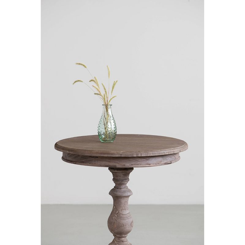 Allura Pedestal Round End Table - East At Main, 3 of 10