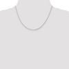 Black Bow Jewelry 1.2mm, Sterling Silver D/C Octagon Mirror Box Chain Necklace - 2 of 4