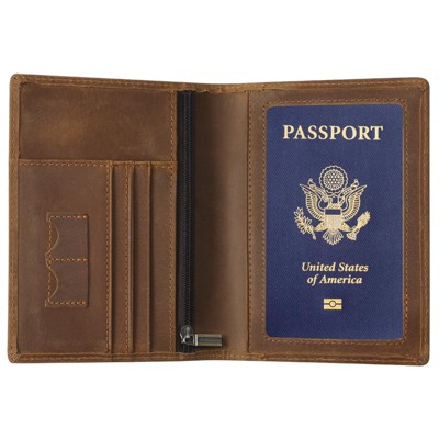 Generic Leather Passport Cover, RFID Passport Wallet Case Travel Passport Holder