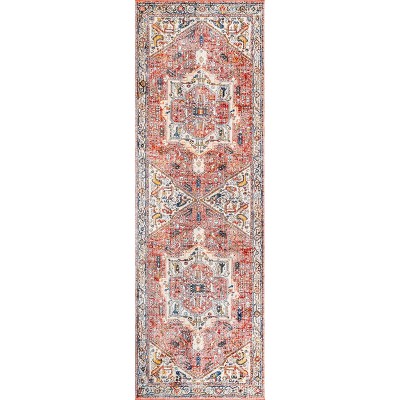 Nuloom Harriet Vintage Medallion Fringe Indoor Area Rug
