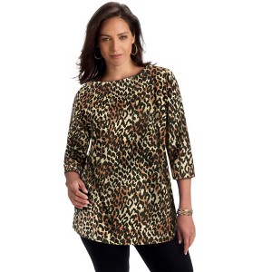 Jessica London Stretch Cotton Boatneck Tunic - 1 of 4