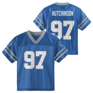 NFL Detroit Lions Toddler Boys' Aidan Hutchinson Short Sleeve Jersey - 1 of 3