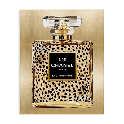 Stupell Industries Cheetah Pattern Perfume Canvas Wall Art