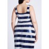 ELOQUII Women's Plus Size Sequin Striped Crop Top - 3 of 4