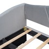 PAGED Twin Size Upholstered Daybed Modern Wooden Bed Frame Simple Sofa Bed with 2 Drawers for Living Room - 4 of 4