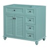 36 Inch(3ft) Bathroom Vanity, Bathroom Cabinet With 2 Drawers, 2 Soft Closing Doors, 4 Roman Legs, Modern Solid Wood Bathroom Vanity Cabinet - 2 of 4