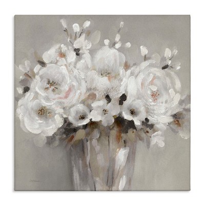 Stupell Industries White Flower Bunches, 30" x 30"