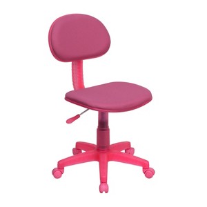 Pink Fabric Ergonomic Swivel Task Chair - Flash Furniture