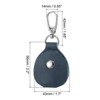 Unique Bargains Genuine Leather Portable Metal Key Fob 3 Pcs - 2 of 4