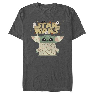 Men's Star Wars: The Mandalorian Halloween Grogu Mummy T-Shirt - 1 of 4