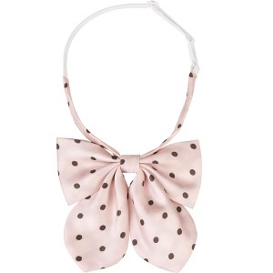Elerevyo Women's Pre-tied Adjustable Straps Polka Dots Uniform Casual Bow Ties - 1 of 4