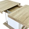 PAGED Extendable Dining Table for 6/10 Person, Modern Kitchen Table for Living Room, Dining Room, 62.99" to 78.74" - 3 of 4