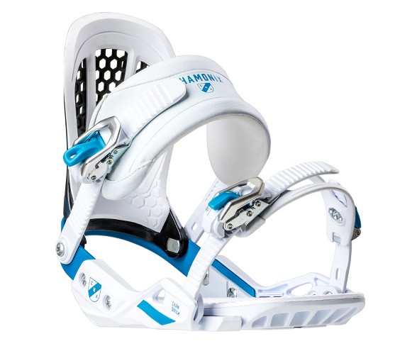 Chamonix Cornu Mens Snowboard Bindings White/Blue Sz L (9-13)