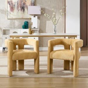 Vatros Upholstered Dining Chairs Barrel Armchairs for Living Room - 1 of 4