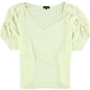 1.STATE Womens Drawstring Sleeve Knit Blouse - 1 of 1
