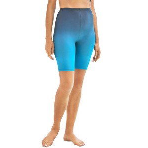 Swim 365 Women's Plus Size High-Waist Swim Bike Short - 1 of 4