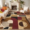 Soft Modern Low Pile Washable Indoor Area Rug Runner Rug Carpet for Living Room Bedroom Entryway - 2 of 4