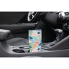Elanze Designs 20 oz Stainless Steel On the Go Insulated Travel Tumbler With Push Top Lid, Multicolored Giraffe Print Sky Blue - 3 of 4