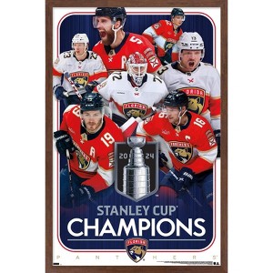 Trends International NHL Florida Panthers - 2024 Stanley Cup Champions Framed Wall Poster Prints - 1 of 4