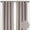 Chanasya 2pk Solid Velvet Room Darkening Grommet Window Curtain Panels - Set of 2 - 3 of 4