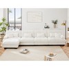 DOMETOUR Free Combination, Modular Sectional Sofa,L Shaped Couch for Living Room, 4-Seater Comfy Cloud Couch with Convertible Ottoman,Chenille - 2 of 4