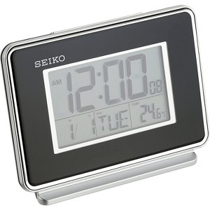 Seiko 4" Hudson Digital Everything Alarm Clock - 1 of 4