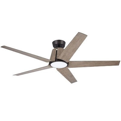 Emerson Floret Eco 60" Ceiling Fan, Oil Rubbed Bronze with Aged Oak Blades, 6-Speed Remote Control