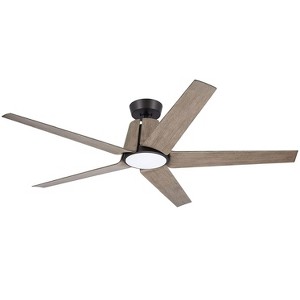 Emerson Floret Eco 60" Ceiling Fan, Oil Rubbed Bronze with Aged Oak Blades, 6-Speed Remote Control - 1 of 4
