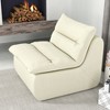 NicBex Polyester Fabric Bean Bag Chair with High-Density Foam,Lazy Sofa Chair with Handle Free Design,Modern Lounge Chair for Living Room,Beige - image 2 of 4