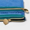Double Pocket Zip Pouch Blue - Spritz™ - 2 of 2