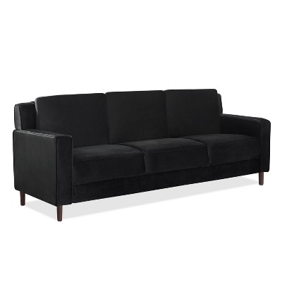 Doak Cushioned Seat Sofa Black - miBasics