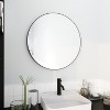 Vynxaria 24"  Large Round Black Circular Mirror - 2 of 4