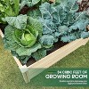 AMERLIFE 15 Inch Depth 8x4 FT Deep Wooden Raised Garden with Open Base, Extra Large Planter Box - 4 of 4