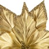 Northlight 24" Metallic Gold Sequin Poinsettia Christmas Stem Spray - 4 of 4